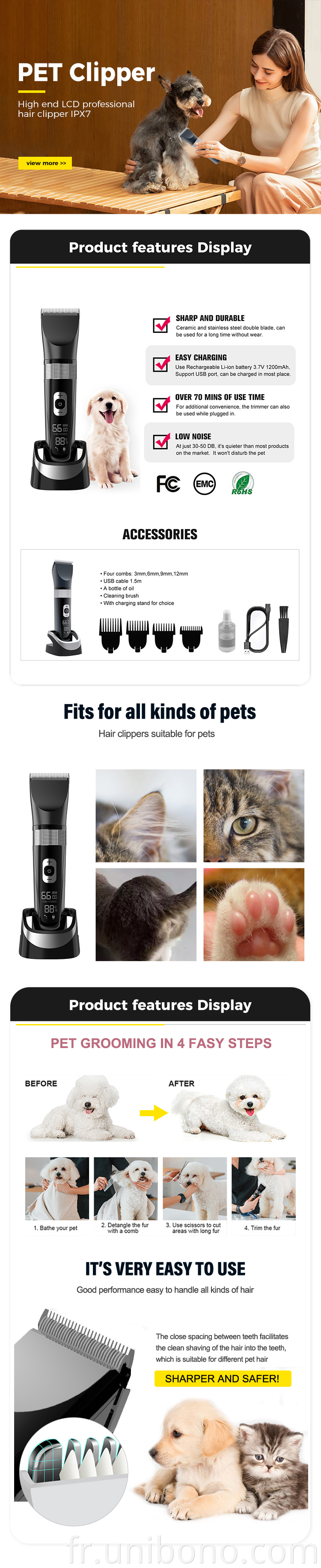 Pet hair clipper